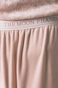 Women'secret Pijama largo terciopelo suave brillo rosa New