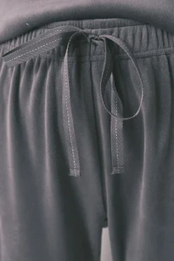 Women'secret Pijama largo terciopelo suave brillo gris Hot