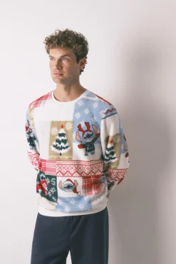 Women'secret Pijama masculino Stitch tejido polar estampado Clearance