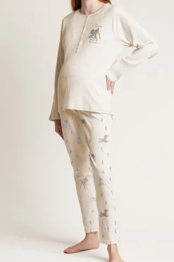 Admas Pijama Maternity Disney Bambi You are so beige
