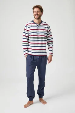 Kiff-Kiff Pijama Punto Kiff Kiff Rayas Multicolor estampado Hot