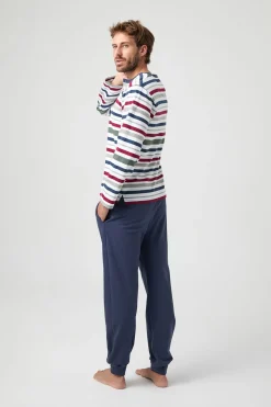 Kiff-Kiff Pijama Punto Kiff Kiff Rayas Multicolor estampado Hot