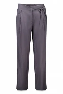 Hoss Intropia Piper. Pantalón con lazada Gris Hot