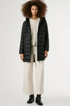 Pepe Jeans Plumífero Largo Acolchado negro