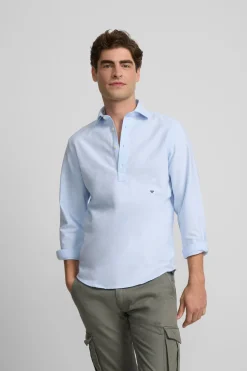 Silbon Polera sport oxford Azul Hot