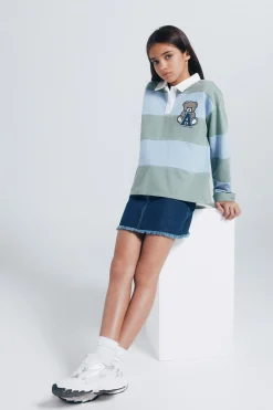 Springfield Kids Polo a rayas niña verde Best