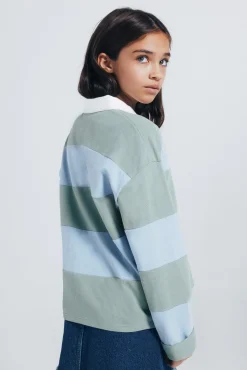 Springfield Kids Polo a rayas niña verde Best