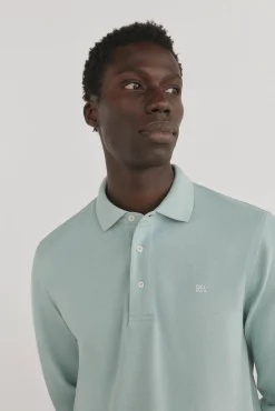 Pedro del Hierro Polo básico manga larga Azul Best