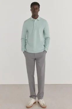 Pedro del Hierro Polo básico manga larga Azul Best