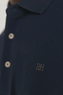 Pedro del Hierro Polo básico manga larga Azul Best