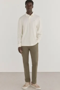 Pedro del Hierro Polo básico manga larga Crudo