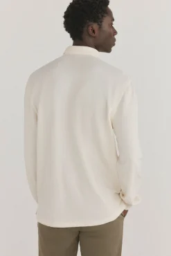 Pedro del Hierro Polo básico manga larga Crudo