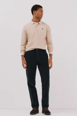 Cortefiel Polo básico manga larga Beige Clearance