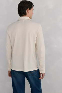 Pedro del Hierro Polo básico manga larga Crudo Online