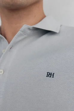 Pedro del Hierro Polo básico manga larga Gris Outlet
