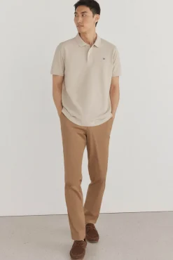 Pedro del Hierro Polo básico piqué Beige Discount