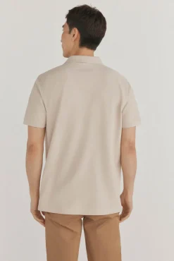 Pedro del Hierro Polo básico piqué Beige Discount