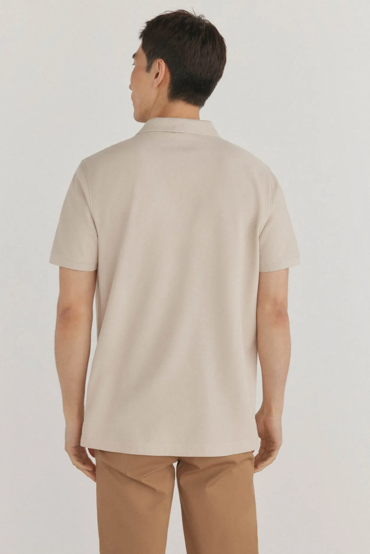 Pedro del Hierro Polo básico piqué Beige Discount