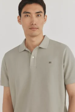 Pedro del Hierro Polo básico piqué Verde Outlet
