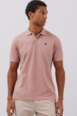 Cortefiel Polo básico piqué Rosa