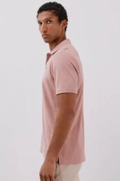 Cortefiel Polo básico piqué Rosa
