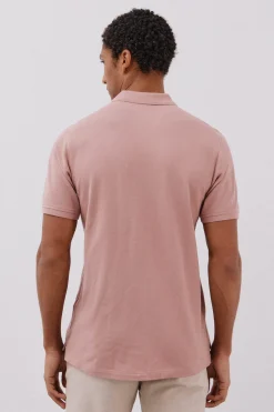 Cortefiel Polo básico piqué Rosa