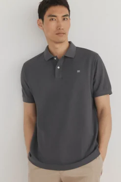 Pedro del Hierro Polo básico piqué Gris Online