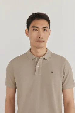 Pedro del Hierro Polo básico piqué regular Beige Online