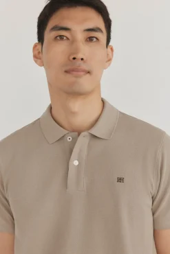 Pedro del Hierro Polo básico piqué regular Beige Online