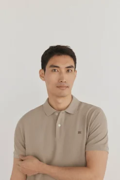 Pedro del Hierro Polo básico piqué regular Beige Online