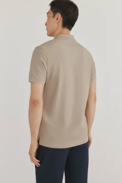Pedro del Hierro Polo básico piqué regular Beige Online