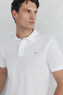 Pedro del Hierro Polo básico piqué regular Blanco Hot