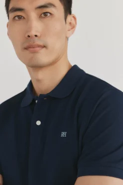 Pedro del Hierro Polo básico piqué regular Azul New