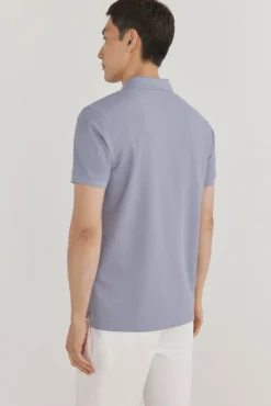 Pedro del Hierro Polo básico piqué regular Morado Clearance