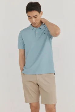 Pedro del Hierro Polo básico piqué regular Azul Clearance