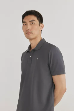 Pedro del Hierro Polo básico slim Gris Discount