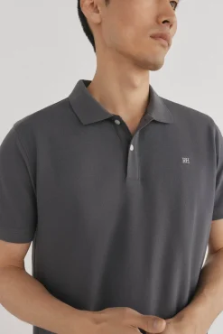 Pedro del Hierro Polo básico slim Gris Discount