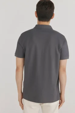 Pedro del Hierro Polo básico slim Gris Discount