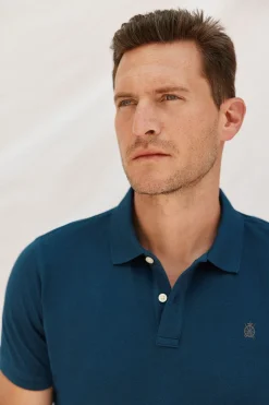 Cortefiel Polo básico slim Azul oscuro Sale