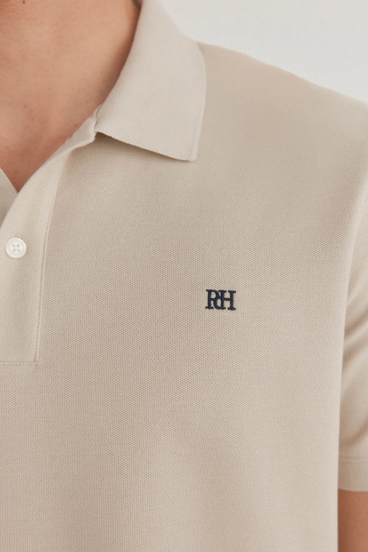 Pedro del Hierro Polo básico slim Beige Sale
