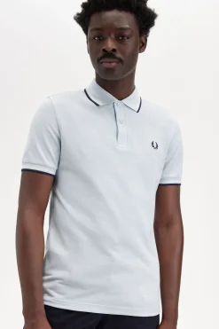 Fred Perry Polo con ribete con dos franjas Azul Hot