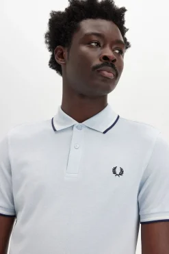 Fred Perry Polo con ribete con dos franjas Azul Hot