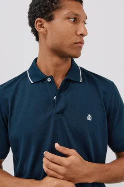 Cortefiel Polo coolmax® Azul marino Discount