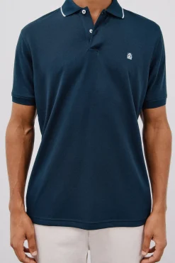 Cortefiel Polo coolmax® Azul marino Discount