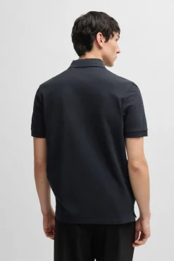 HUGO Polo de manga corta Azul marino Sale