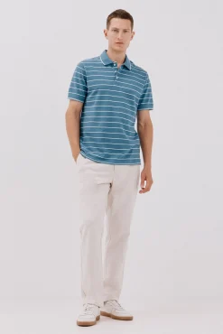 Cortefiel Polo de rayas Azul Discount