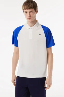 Lacoste Polo estilo color block Blanco Discount