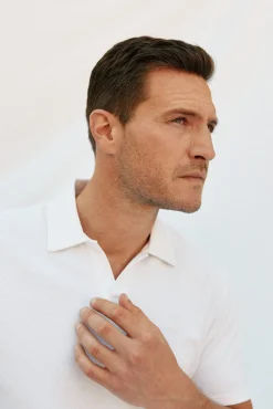 Cortefiel Polo estructura Blanco Discount