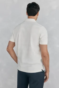 Pedro del Hierro Polo estructura jacquard Crudo Clearance