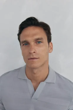 Pedro del Hierro Polo estructura jacquard Gris Hot